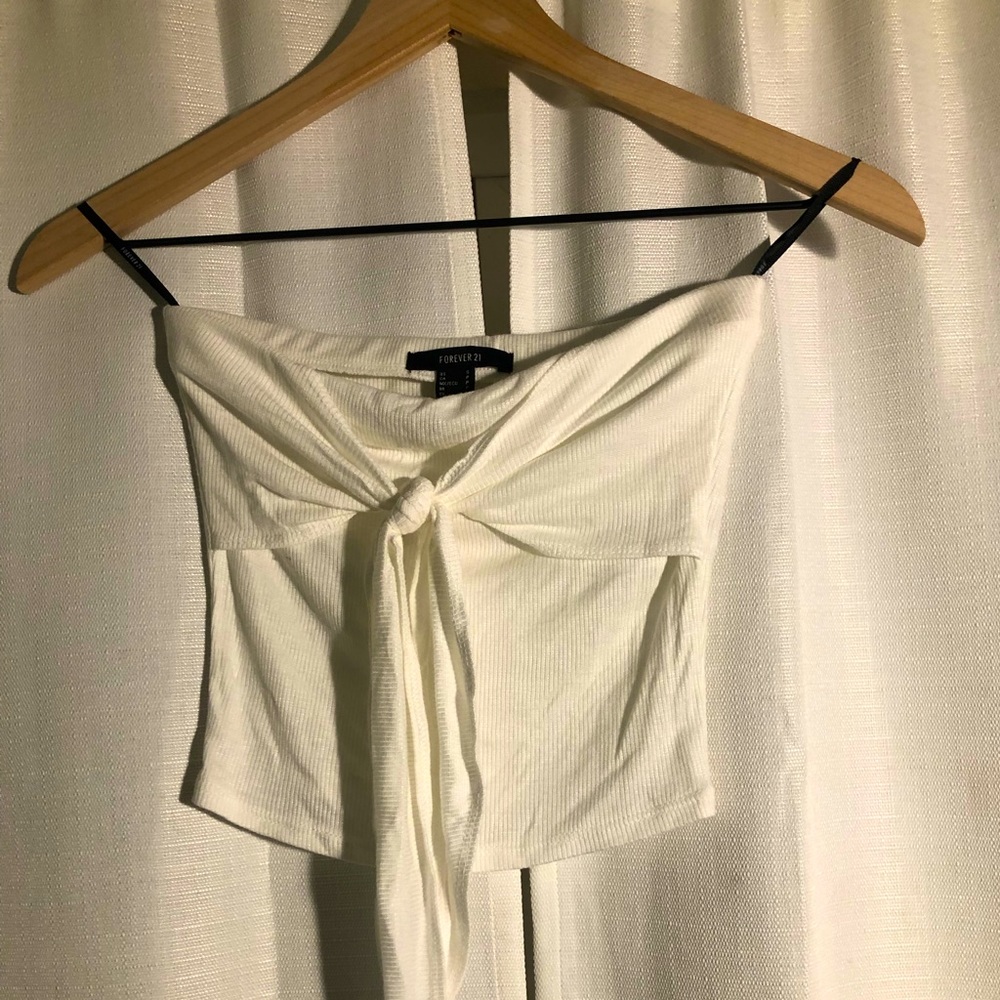 White crop top